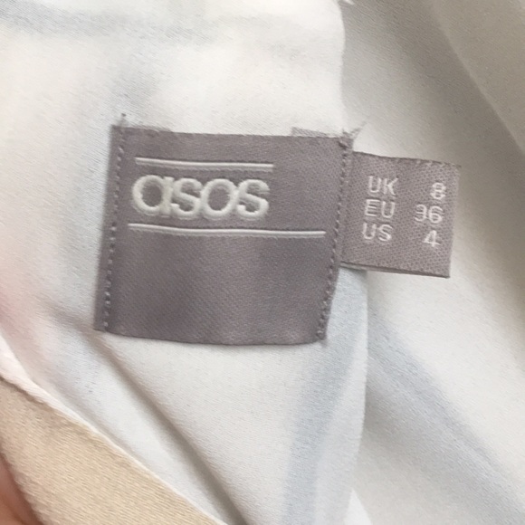 ASOS Neutrals Striped Dress w/ pockets - Picture 5 of 7